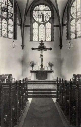 Ak Hainichen in Sachsen, Trinitatiskirche, Innenansicht, Altar