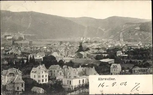 Ak Bad Neuenahr Ahrweiler in Rheinland Pfalz, Panorama vom Ort