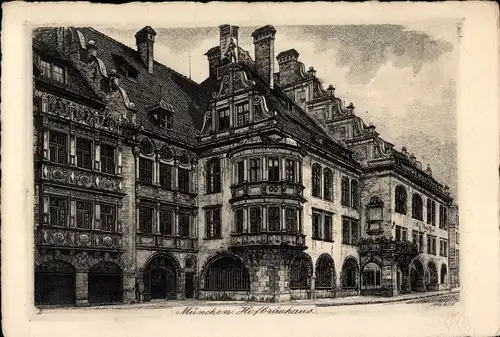 Künstler Ak München, Hofbräuhaus