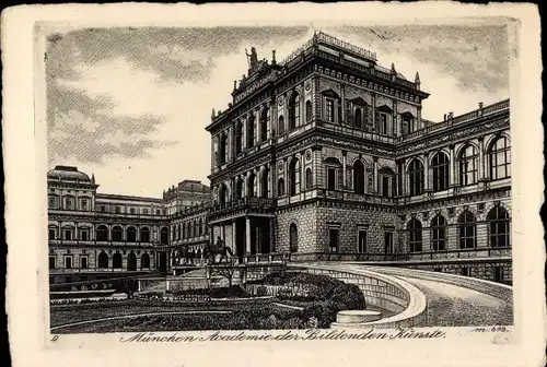Künstler Ak München, Akademie der Bildenden Künste