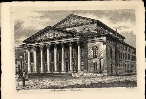 Künstler Ak München, Theater