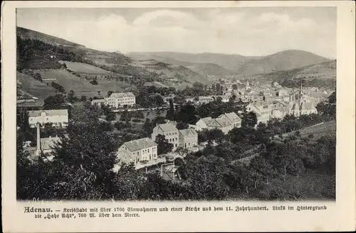 Ak Adenau in der Eifel, Panorama vom Ort