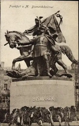 Ak Frankfurt am Main, Bismarckdenkmal