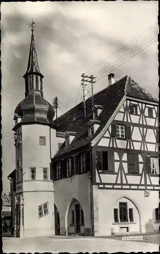 Ak Benfeld Elsaß Bas Rhin, Hôtel de Ville, Rathaus