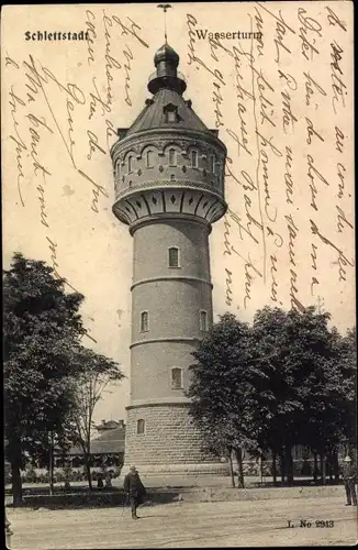 Ak Sélestat Schlettstadt Elsass Bas Rhin, Wasserturm