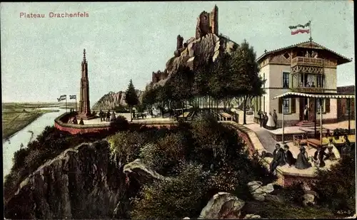Ak Königswinter am Rhein, Drachenfels, Holändischer Hof, Jul. Burgwinkel