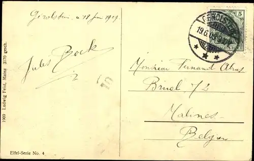 Ak Gerolstein in der Eifel, Panorama