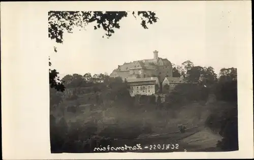Ak Hartenstein im Erzgebirge Sachsen, Schloss
