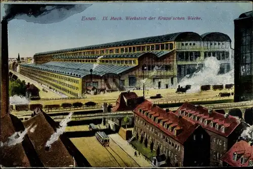 Ak Essen im Ruhrgebiet, IX. Mech. Werkstatt der Krupp'schen Werke