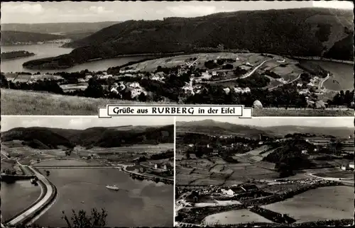 Ak Rurberg Simmerath in der Eifel, Panorama vom Ort, Luftbild