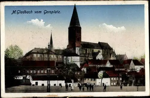 Ak Mönchengladbach am Niederrhein, Blick vom Geroplatz