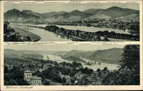 Ak Nonnenwerth Remagen am Rhein, Drachenfels, Rhöndorf, Bad Honnef, Löwenberg, Siebengebirge