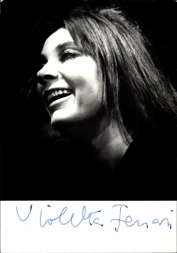 Ak Schauspielerin Violetta Ferrari, Portrait, Autogramm