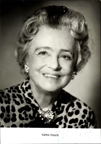 Ak Schauspielerin Käthe Haack, Portrait, Autogramm