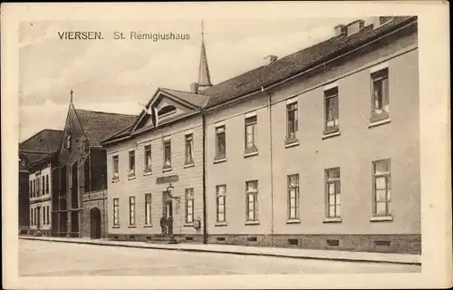 Ak Viersen in Nordrhein Westfalen, St. Remigiushaus, Kirchturm