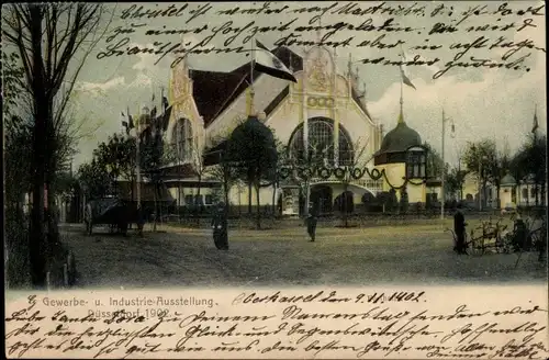 Ak Düsseldorf am Rhein, Gewerbe- und Industrieausstellung 1902