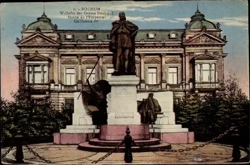 Ak Bochum im Ruhrgebiet, Wilhelm der Große Denkmal