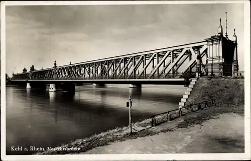 Ak Kehl am Rhein, Verkehrsbrücke