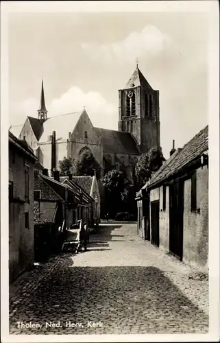 Ak Tholen Zeeland Niederlande, Ned. Herv. Kerk