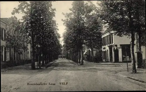 Ak Velp Gelderland Niederlande, Rosendaalsche Laan