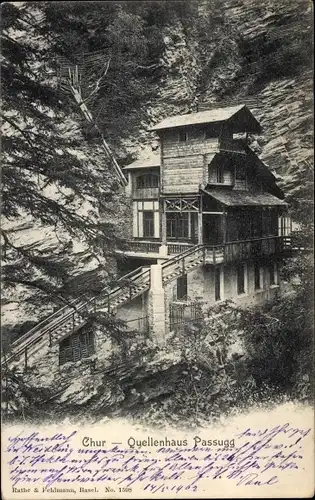 Ak Chur Kanton Graubünden, Quellenhaus Passugg