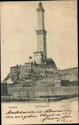 Ak Genova Genua Liguria, La Lanterna