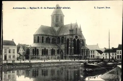 Ak Oudenaarde Oudenaarde Ostflandern, Kirche von N.-D. von Pamele XIII Jahrhundert