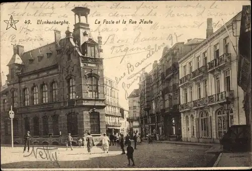 Ak Blankenberghe Blankenberge Westflandern, Postamt, Hauptstraße