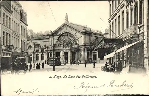 Ak Lüttich Lüttich Wallonien, Bahnhof Guillemins
