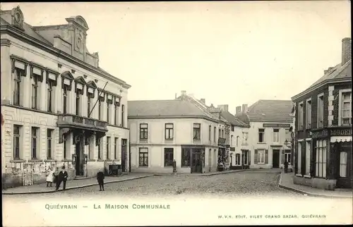 Ak Quiévrain Wallonie Hennegau, Das Gemeinschaftshaus