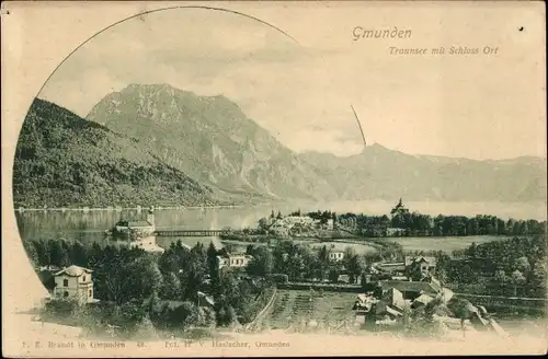 Ak Ort Orth Gmunden am Traunsee Oberösterreich, Schloss Ort