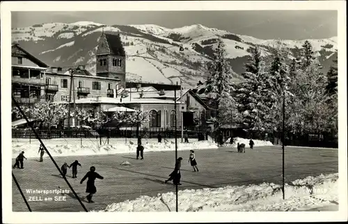 Ak Zell am See in Salzburg, Wintersportplatz