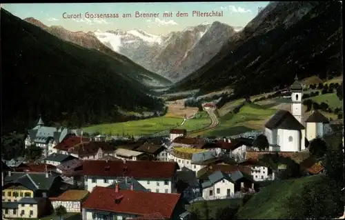 Ak Gossensass am Brenner Südtirol, Pflerschtal, Ortsansicht