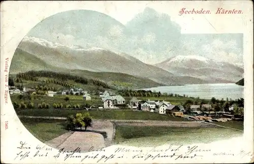 Ak Seeboden am Millstätter See Kärnten, Totalansicht