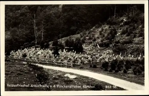 Ak Kärnten, Heldenfriedhof, Plöckenstraße
