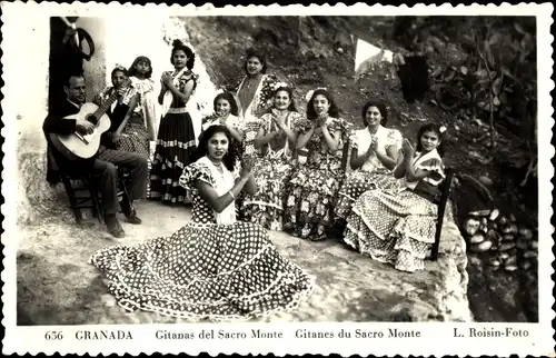 Ak Granada Andalusien Spanien, Gitanes du Sacro Monte