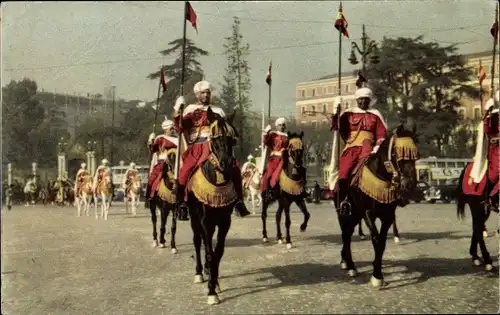 Ak Madrid Spanien, Maurische Garde des Generalissimus