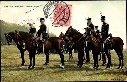 Ak Niederländische Soldaten in Uniformen, Kavallerie