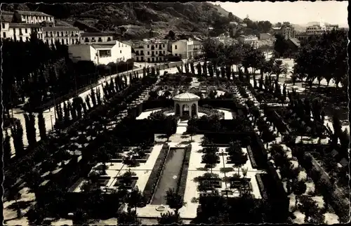 Ak Málaga Andalusien Spanien, Puerta oscura, Gärten