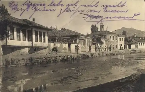 Ak Prilep Mazedonien, Teilansicht