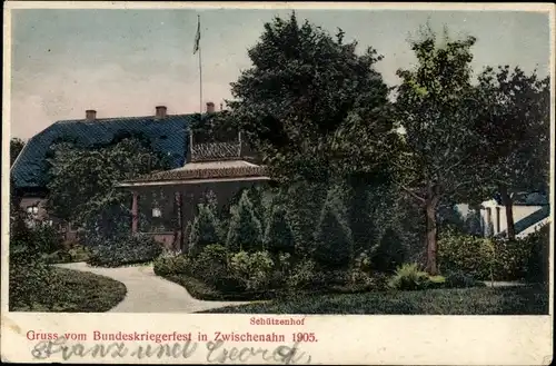 Ak Bad Zwischenahn in Oldenburg, Bundeskriegerfest 1905, Schützenhof