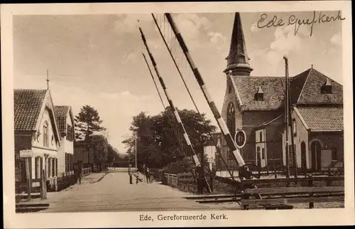 Ak Ede Gelderland Niederlande, Schranke, Kirche