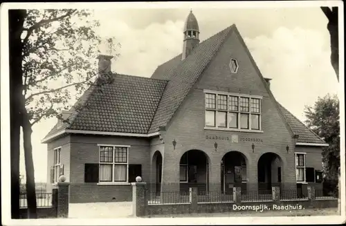 Ak Doornspijk Gelderland, Raadhuis