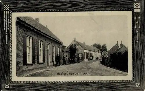 Präge Passepartout Ak Haaften Gelderland, Aan de Hoek