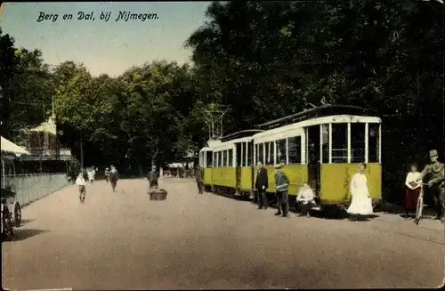 Ak Berg en Dal Gelderland Niederlande, Straßenbahn