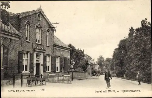 Ak Elst Gelderland Niederlande, Rijksstraatweg