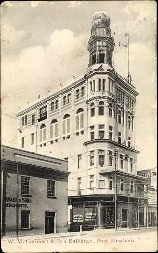 Ak Port Elizabeth Südafrika, W. M. Cuthbert & Co., Handlung