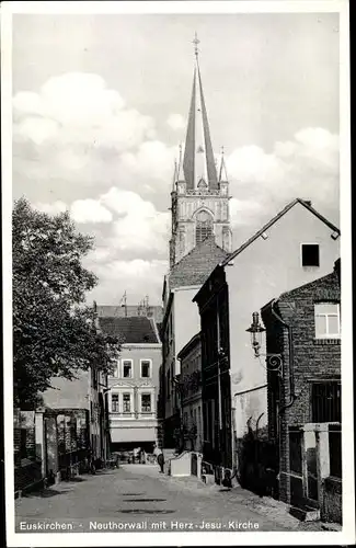 Ak Euskirchen Nordrhein Westfalen, Neuthorwall, Herz Jesu Kirche