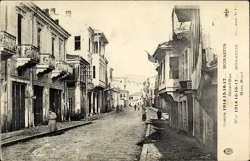 Ak Bitola Monastir Mazedonien, Hauptstraße