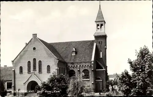 Ak Sint Annaland Zeeland Niederlande, N. H. Kirche